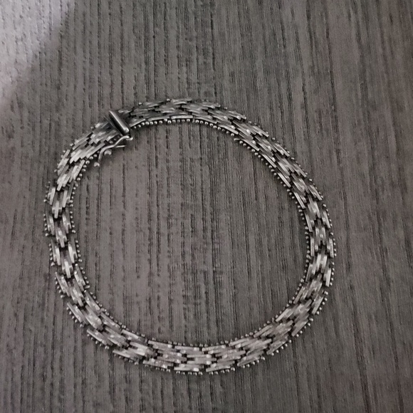 Silver bracelet unisex 7.5 inch - Picture 1 of 6